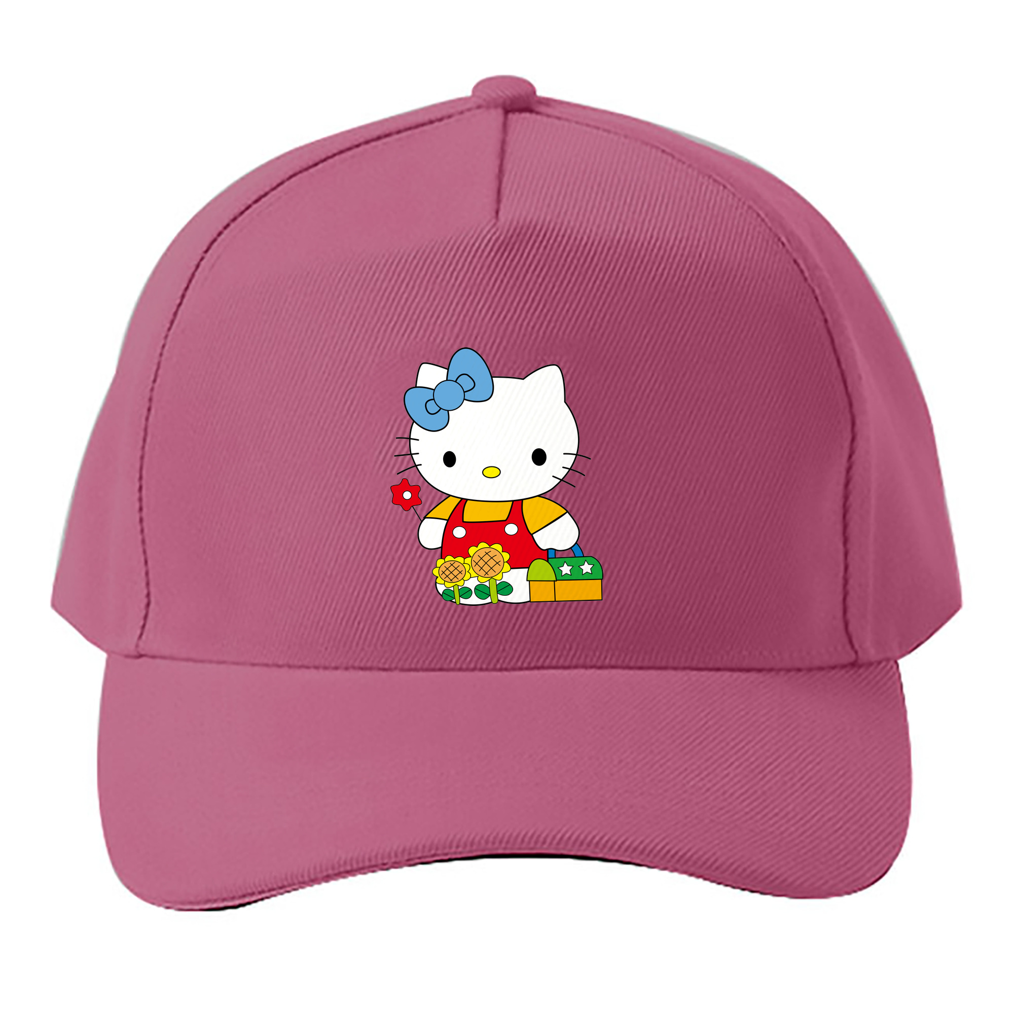 （画像用） Hello Kitty ハローキティ ベースボールキャップ 綿100％ 男女兼用 帽子 スポーツ